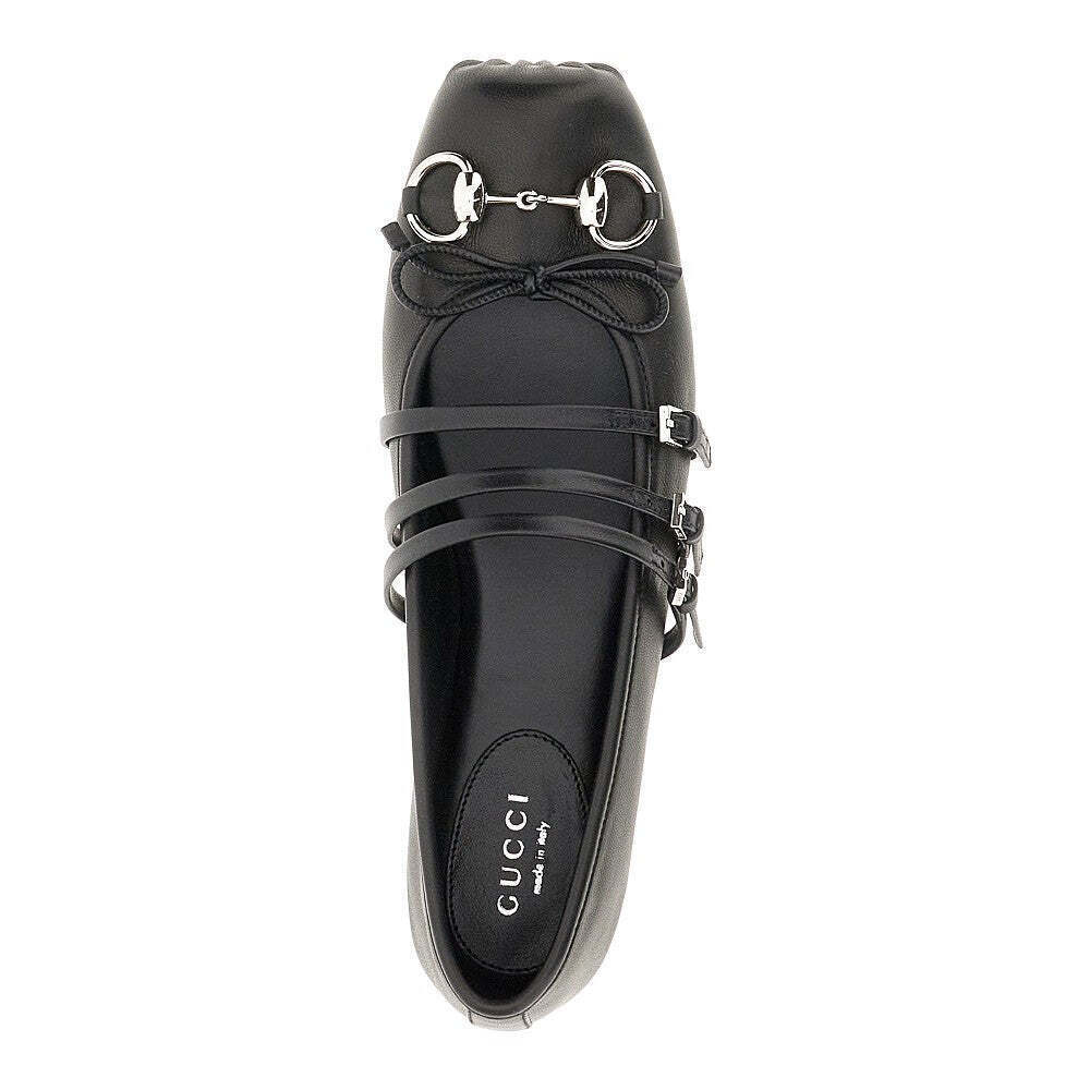 Gucci Nappa Leather Ballet Flats With Horsebit - Picture 4 of 4